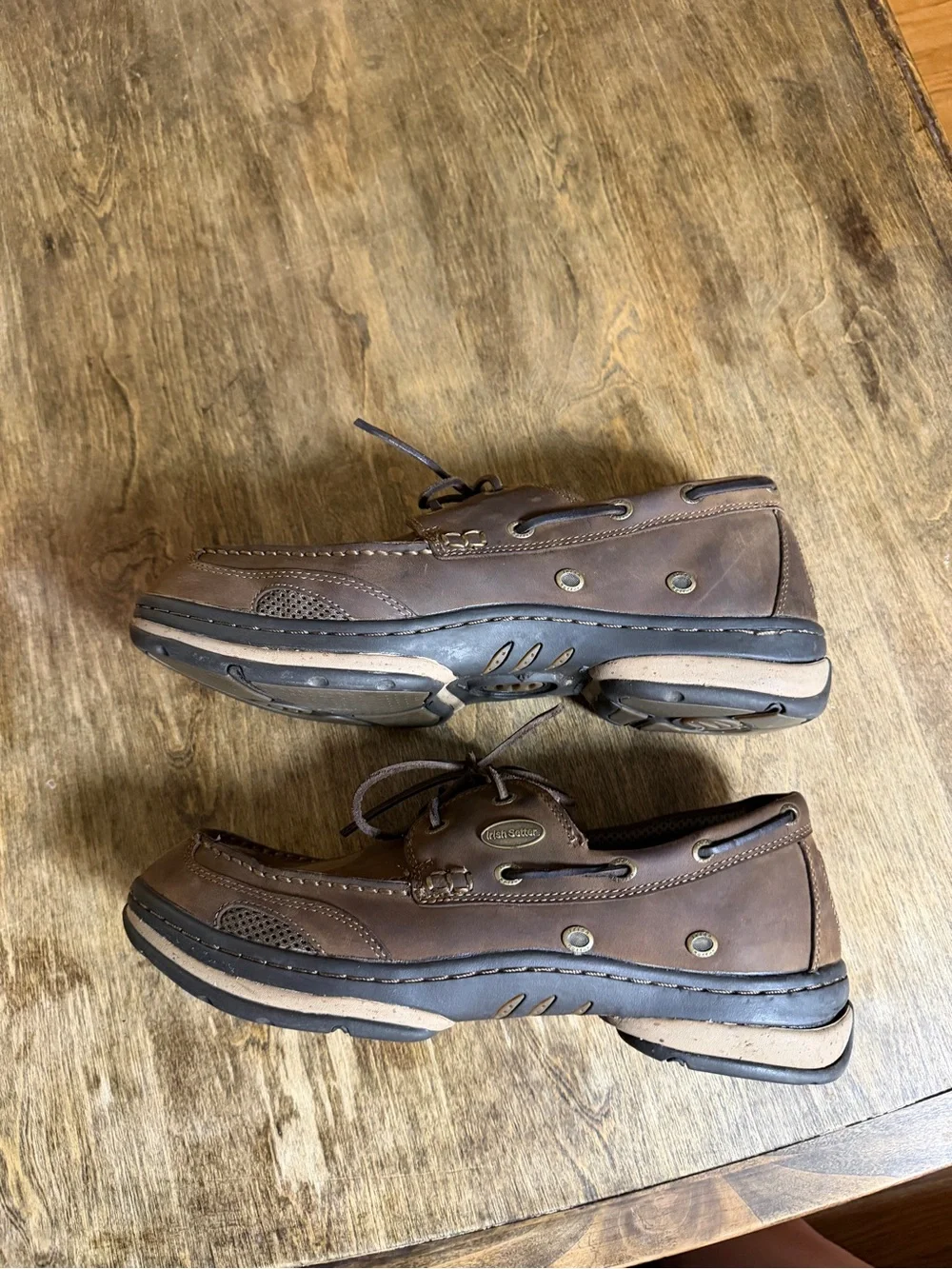 Irish Setter Red Wing Boat Shoes Mens 11.5 D Leather Air Wave Oxford Moc Toe